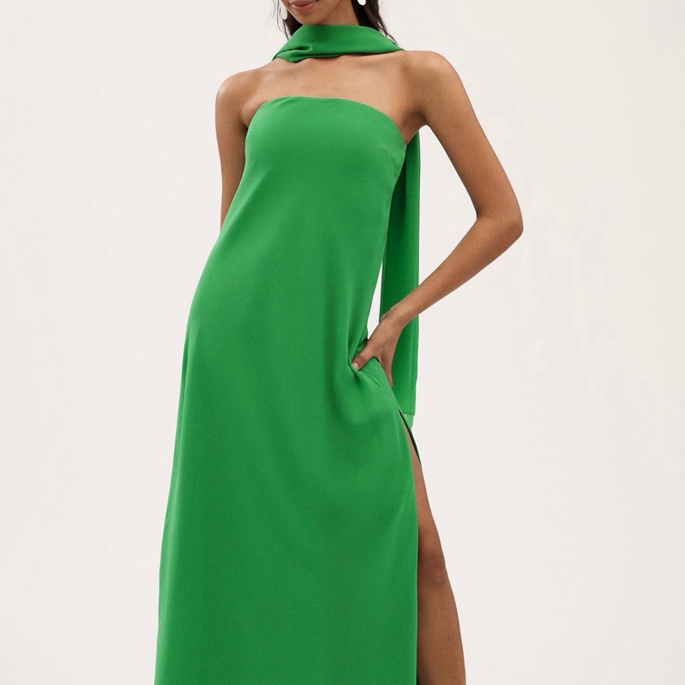 Anthropologie Green Wedding Dress - Picture 2 of 5